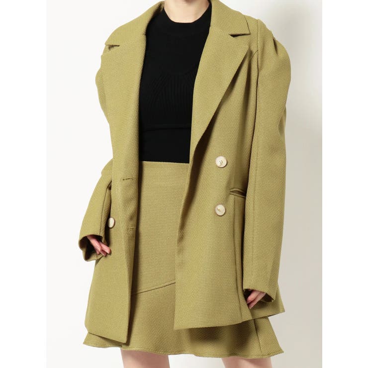 ショルダーギャザーツイードミディジャケット【セットアップ着用可能】 | RESEXXY | 詳細画像47 