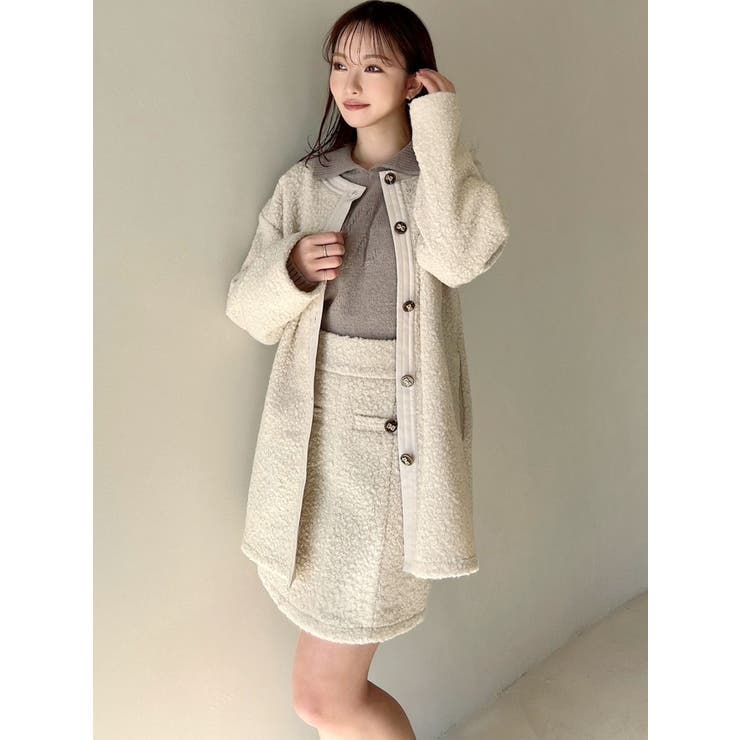 ブークレノーカラージャケット【セットアップ着用可能】[品番