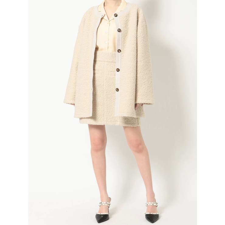 ブークレノーカラージャケット【セットアップ着用可能】[品番