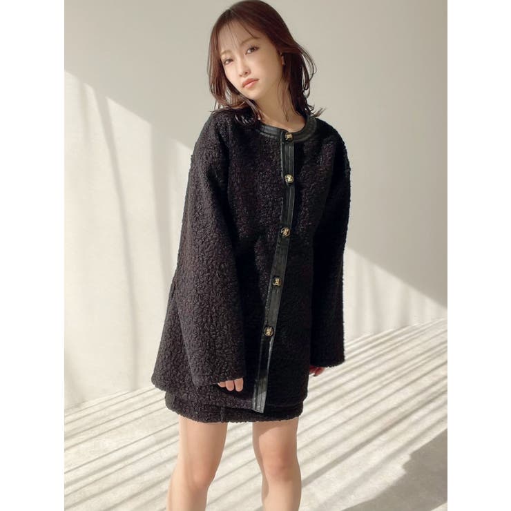 ブークレノーカラージャケット【セットアップ着用可能】[品番