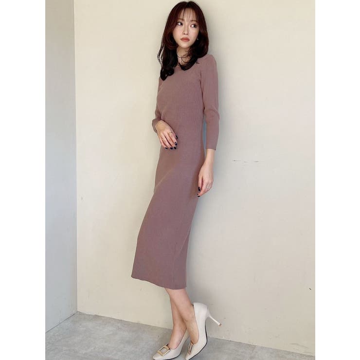 リブニットハイネックワンピース | RESEXXY | 詳細画像7 