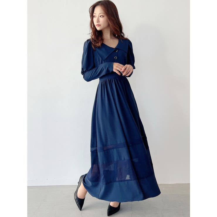 アシメカラー切替フレアワンピース | RESEXXY | 詳細画像10 