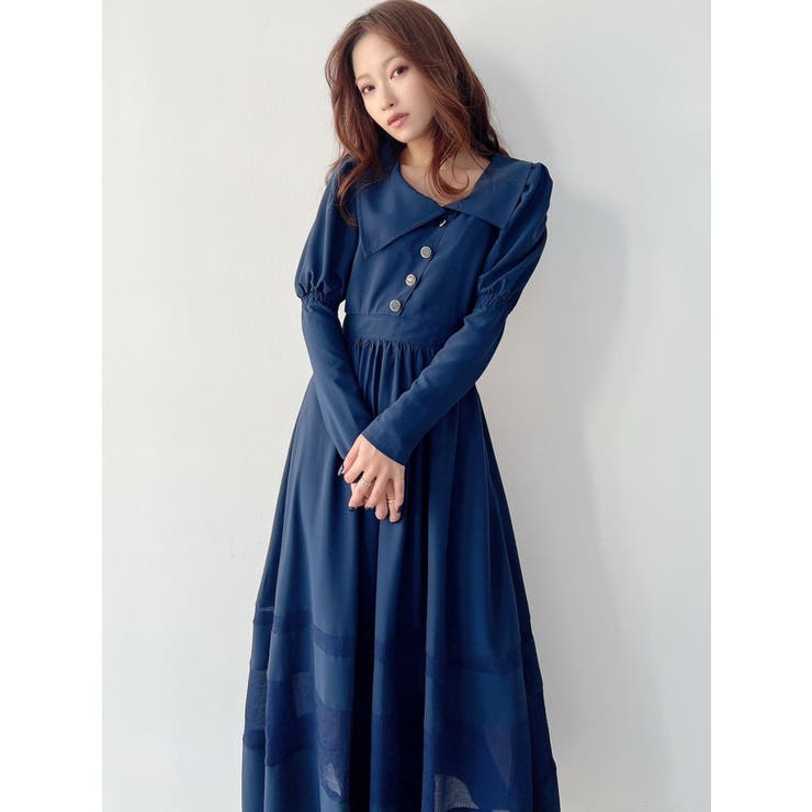 アシメカラー切替フレアワンピース | RESEXXY | 詳細画像13 