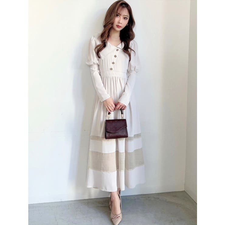 アシメカラー切替フレアワンピース | RESEXXY | 詳細画像14 