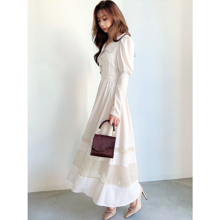 アシメカラー切替フレアワンピース | RESEXXY | 詳細画像15 