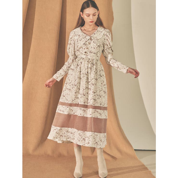 アシメカラー切替フレアワンピース | RESEXXY | 詳細画像22 