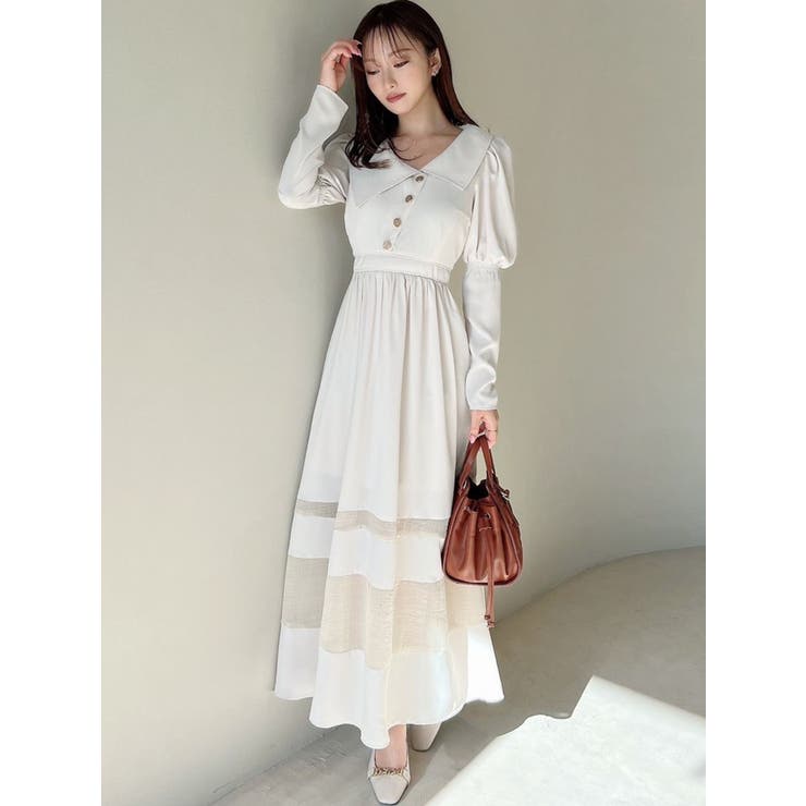 アシメカラー切替フレアワンピース | RESEXXY | 詳細画像6 