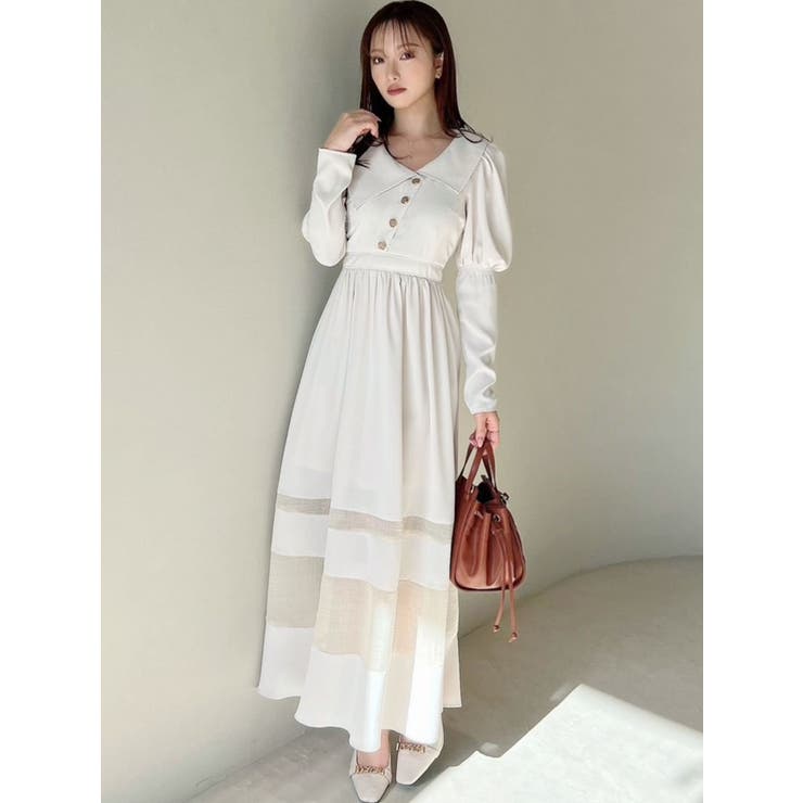 アシメカラー切替フレアワンピース | RESEXXY | 詳細画像8 