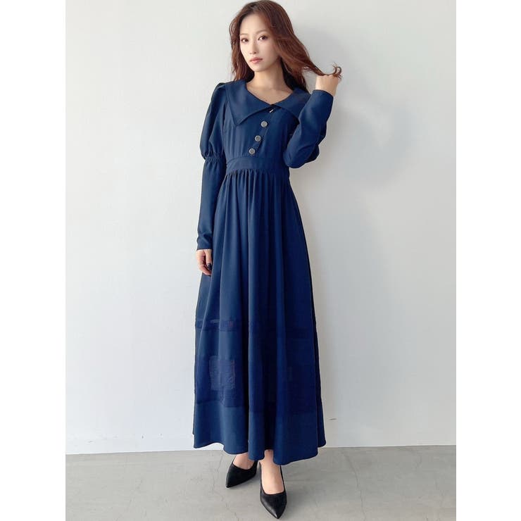 アシメカラー切替フレアワンピース | RESEXXY | 詳細画像9 