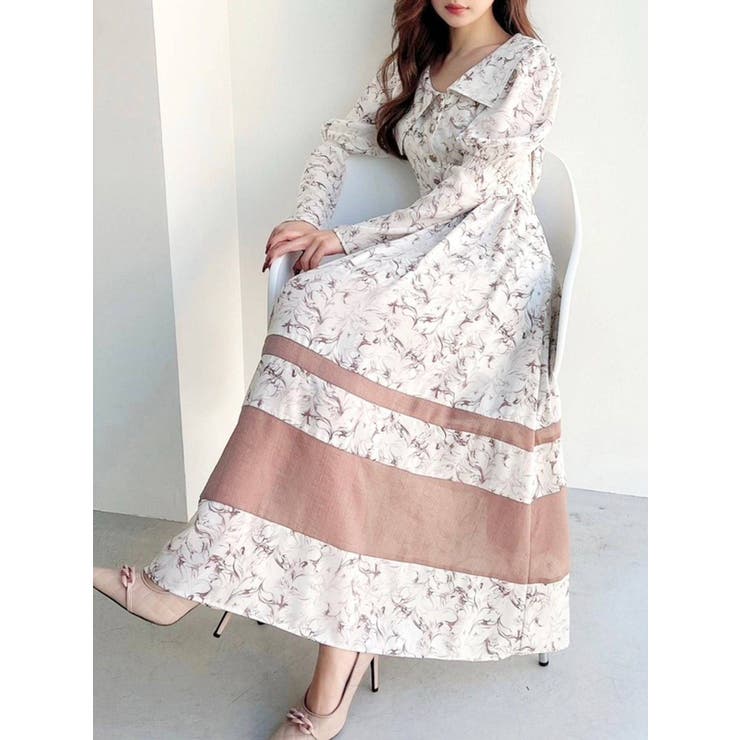 ミックス | アシメカラー切替フレアワンピース | RESEXXY