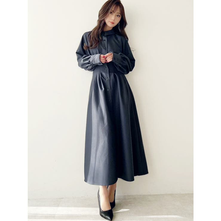 綺麗めコルセットデザイン ワンピース ロング丈 上品 フェミニン コルセットデザインワンピース[品番：MKSW0048479]｜RESEXXY