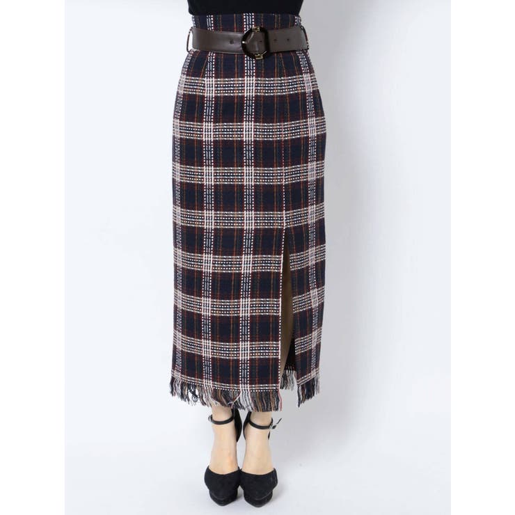 ウォームチェックペンシルスカート[品番：MKSW0049151]｜RESEXXY