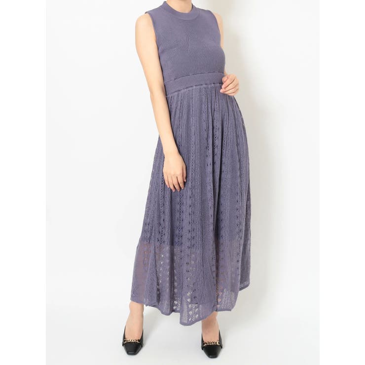 専用 And couture❤︎ニットドッキングレースワンピース レースドッキングワンピース（ミドルワンピース） | Couture