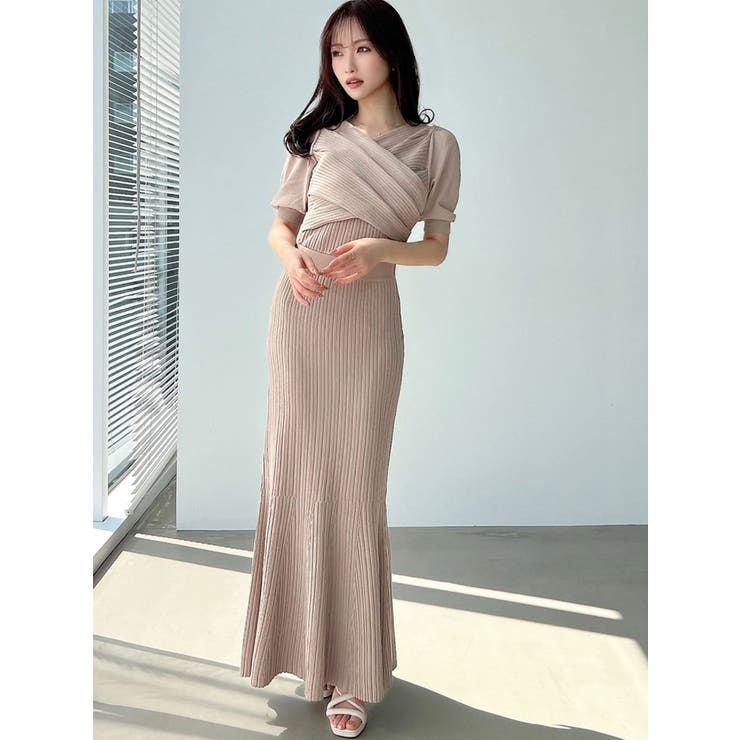 フロントクロスマーメイドニットワンピース | RESEXXY | 詳細画像11 