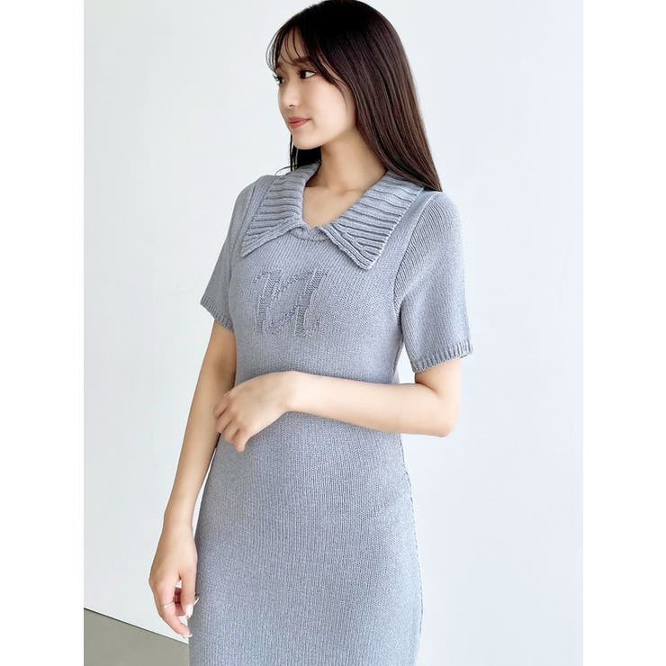 ワンポイントロゴニットポロワンピース[品番：MKSW0051583]｜RESEXXY