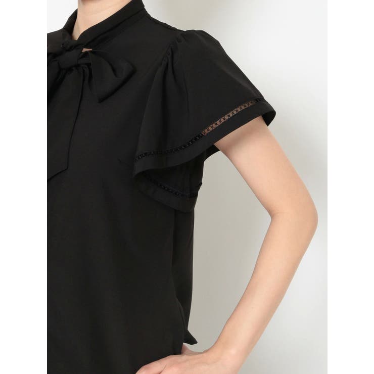 ラッフルフロントタイブラウス[品番：MKSW0050100]｜RESEXXY