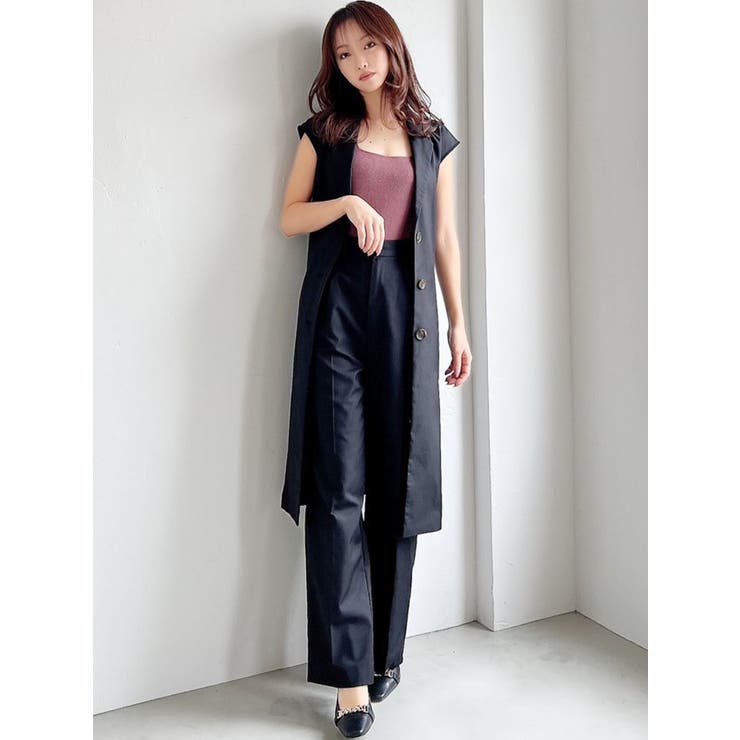 最終SALE！リゼクシーresexxy セットアップ 上下パンツスーツ ストレートスリムパンツ【セットアップ着用可能】[品番