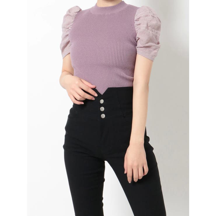 tシャツ CEPIE./シアータックスリーブニット レディース タックスリーブカットソー カットソー レディース[品番