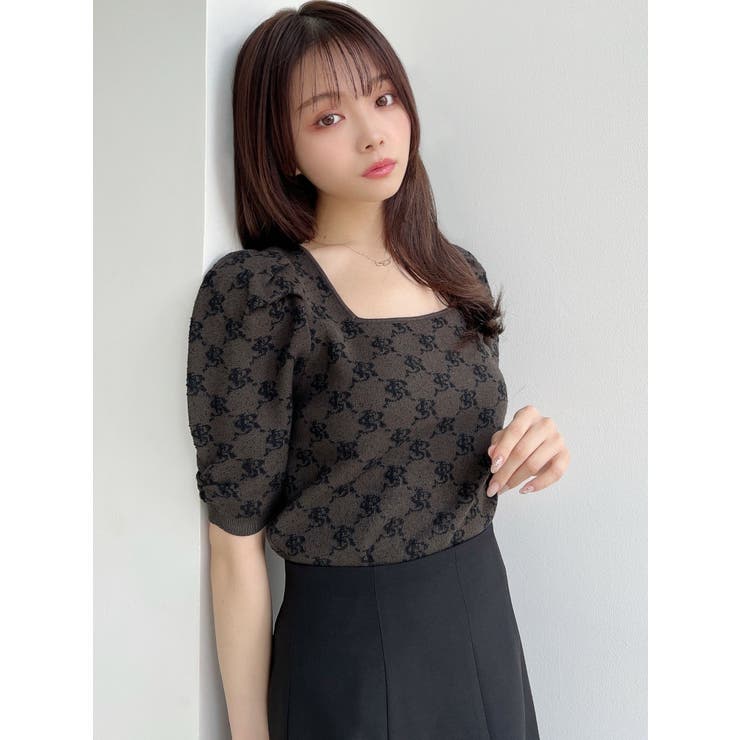 エンボスロゴニットトップス | RESEXXY | 詳細画像10 