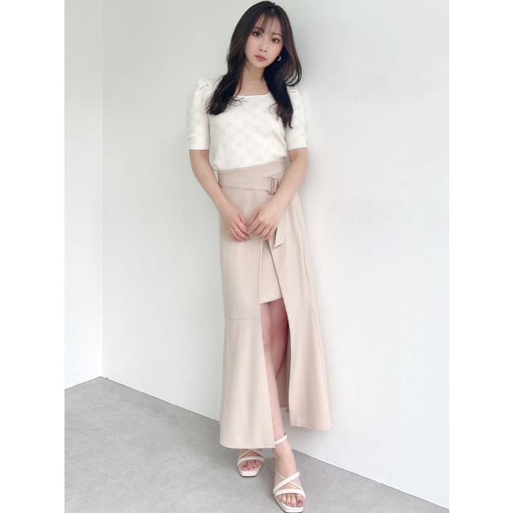 エンボスロゴニットトップス | RESEXXY | 詳細画像8 