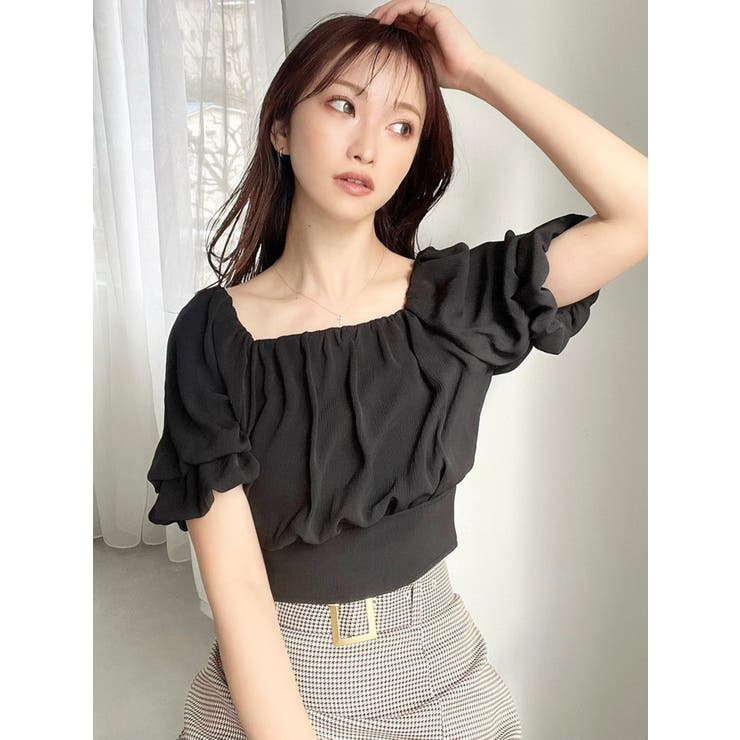 double sleeve volume blouse