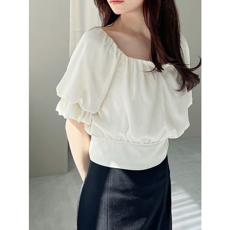 double sleeve volume blouse