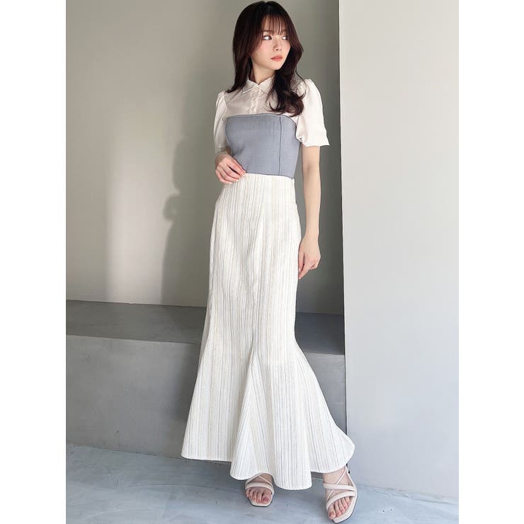シャツドッキングニットトップス[品番：MKSW0051211]｜RESEXXY