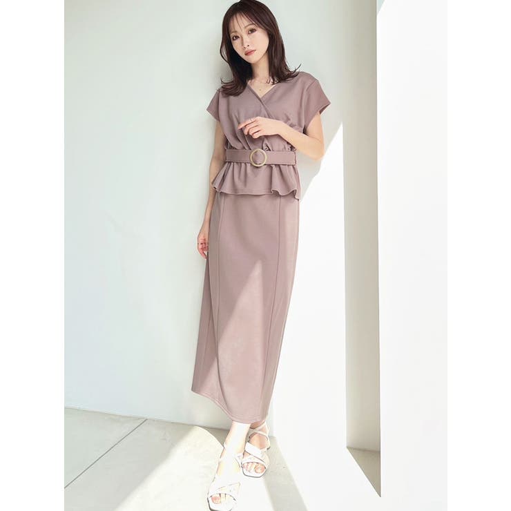 カシュクールポンチトップス【セットアップ着用可能】[品番