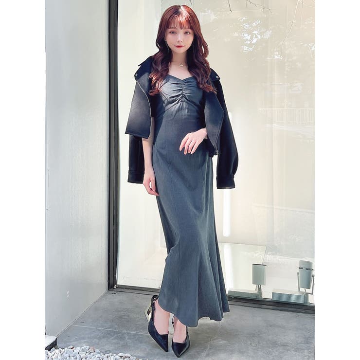 リランドチュール♡フェイクスエードライダース フェイクスエードコンパクトライダースジャケット[品番