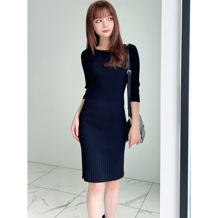 リブニットワンピース[品番：MKSW0052843]｜RESEXXY（リゼクシー