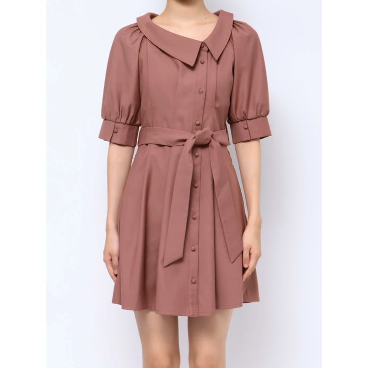 アシメカラーシャツミニワンピース | RESEXXY | 詳細画像12 