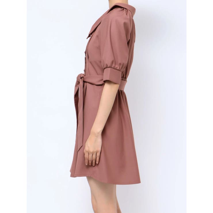 アシメカラーシャツミニワンピース[品番：MKSW0053584]｜RESEXXY