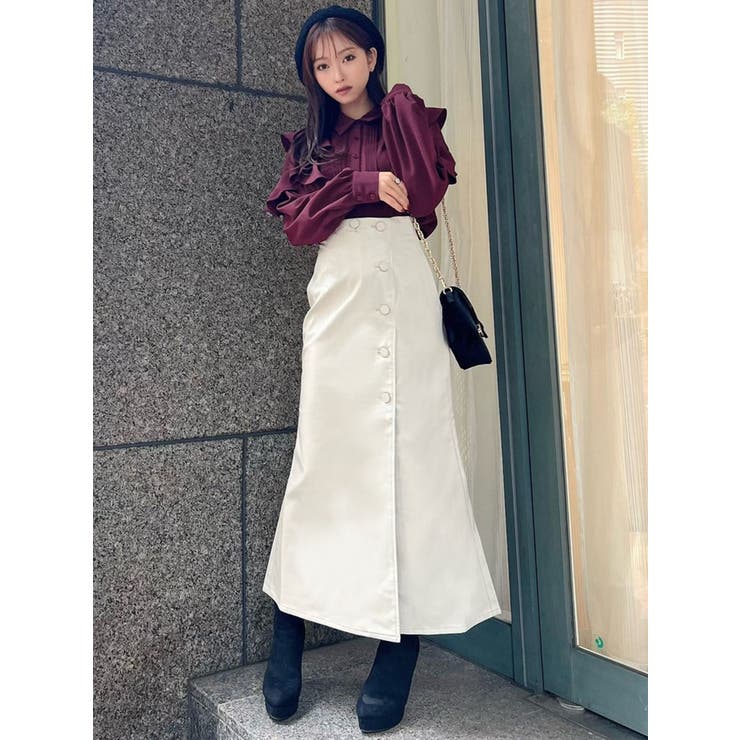 ショルダーシアーラッフルブラウス | RESEXXY | 詳細画像26 