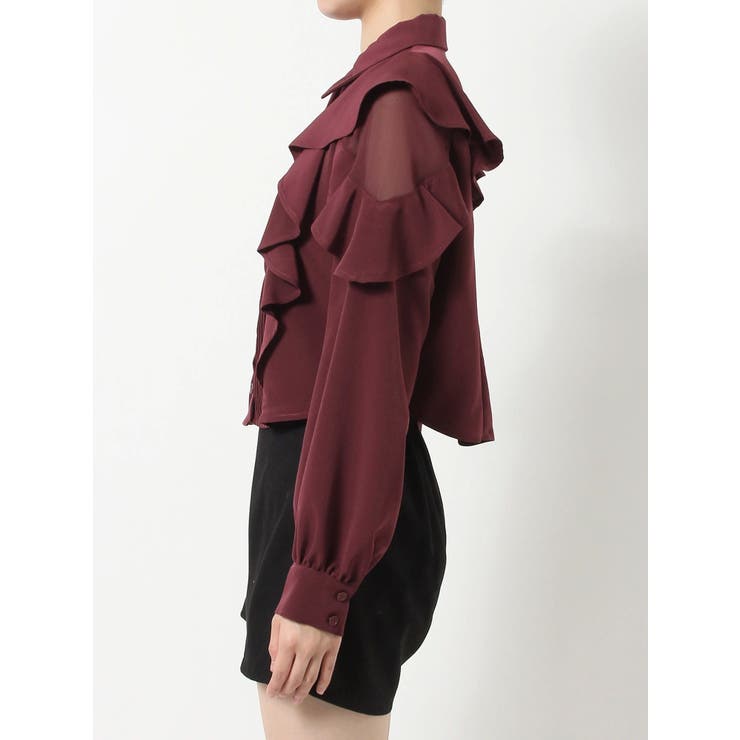 ショルダーシアーラッフルブラウス | RESEXXY | 詳細画像28 