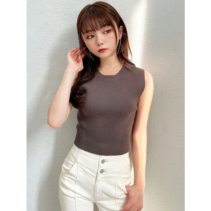 ニット セーター クロップドニットトップス レディース タートル付きクロップドニット [C6902] - レディース
