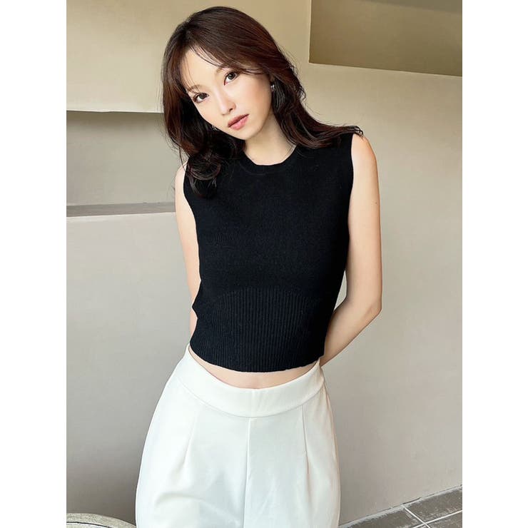 dryrose トップス 黒 シズニルック OUTLET】Roxy RISE & VIBE RIB LS クロップド丈 トップス