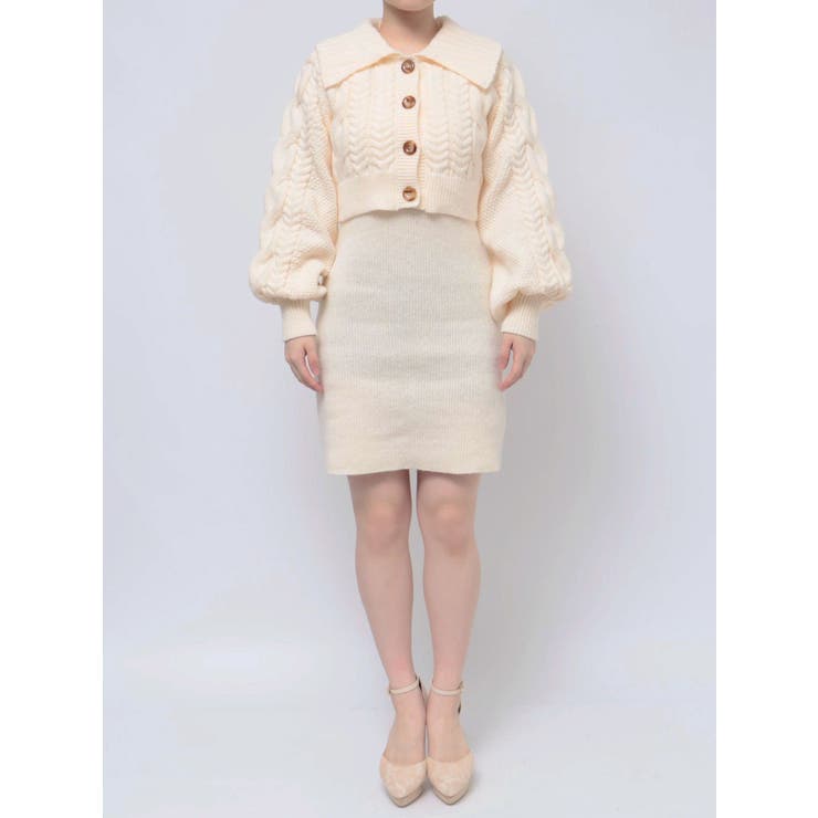 ケーブルカーデSETミニニットワンピース | RESEXXY | 詳細画像27 