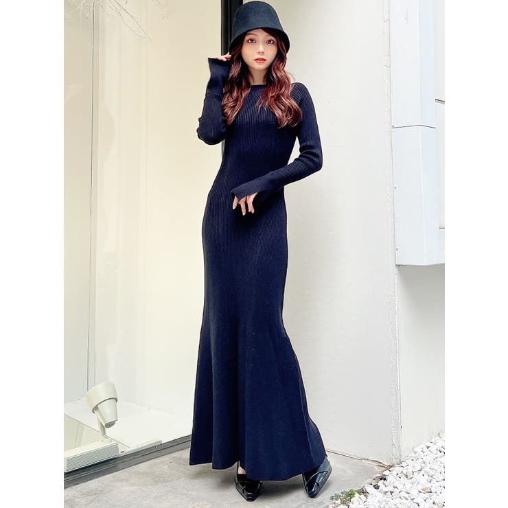 M】ラグランスリーブニットワンピース[品番：MKSW0054235]｜RESEXXY