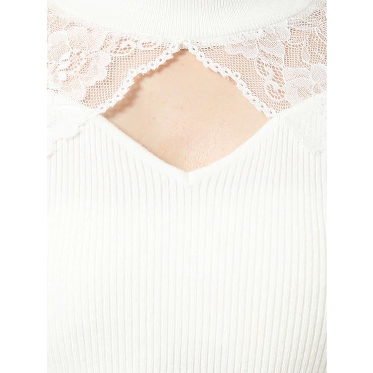 rurumu: ラグランレーストップス25ss ラグランレースニットトップス