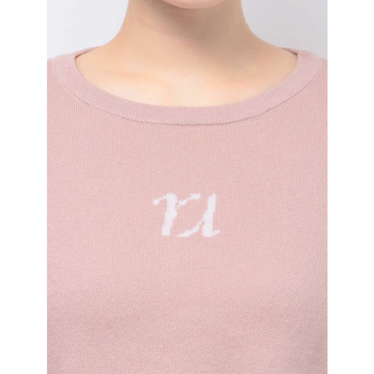 ポイントロゴショートニットトップス[品番：MKSW0055618]｜RESEXXY