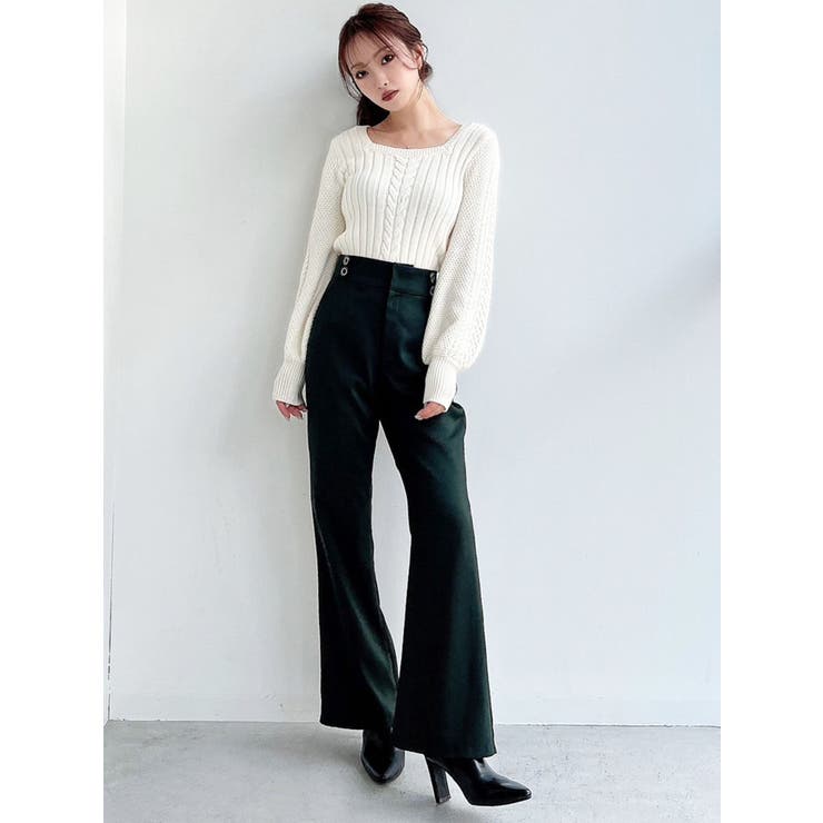 スクエアケーブルニット[品番：MKSW0054366]｜RESEXXY（リゼクシー）の