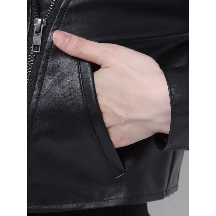フェイクレザーショートジャケット | ファッション通販サイト NUGU
