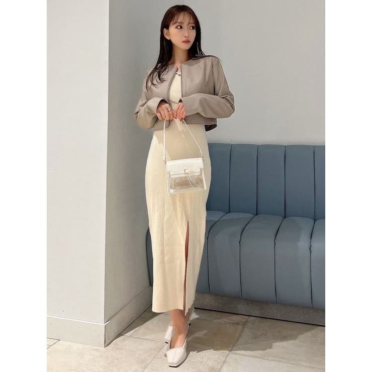 ⭐️新品未使用⭐️❤️希少❤️セオリーリュクス ノーカラーレザージャケット_SIZE40 ノーカラーフェイクレザージャケット[品番：MKSW0055893