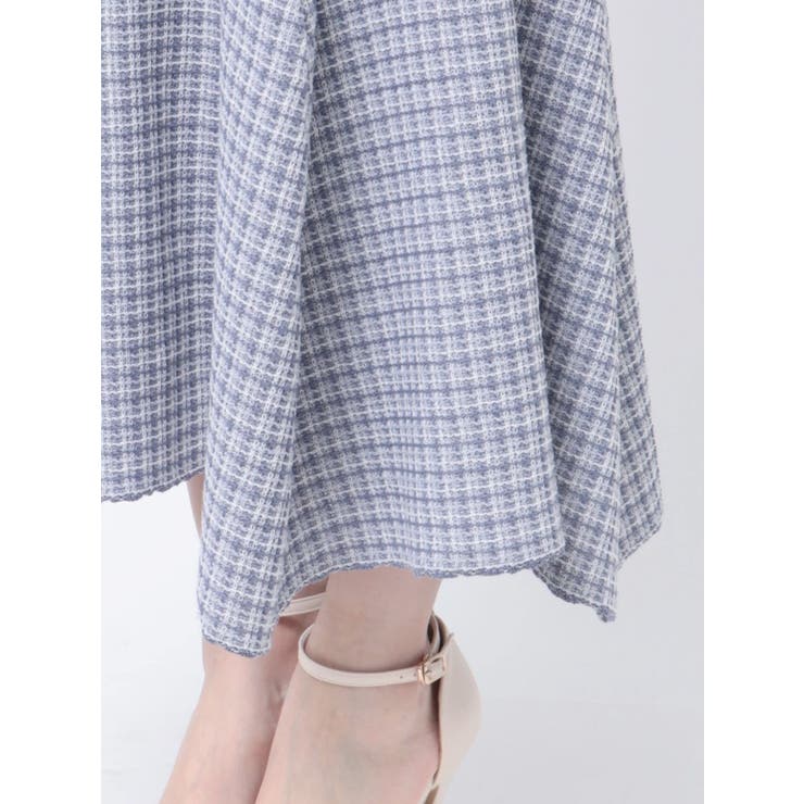 バイカラーツイードマーメイドニットワンピース | RESEXXY | 詳細画像46