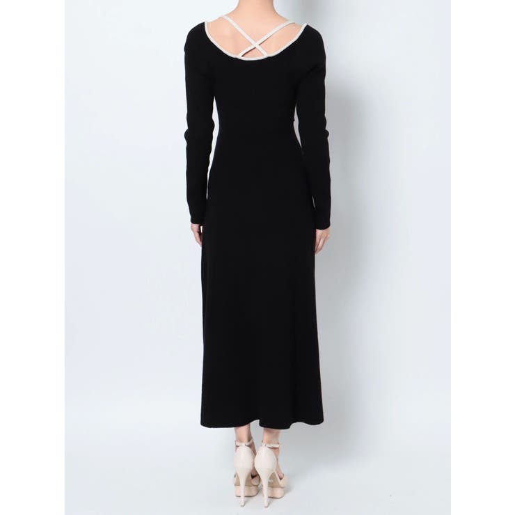 コルセットデザインニットワンピース[品番：MKSW0056066]｜RESEXXY