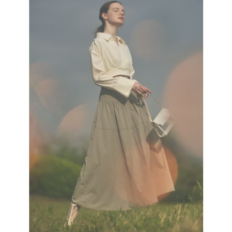 ギャザーナイロンフレアスカート | RESEXXY | 詳細画像23 