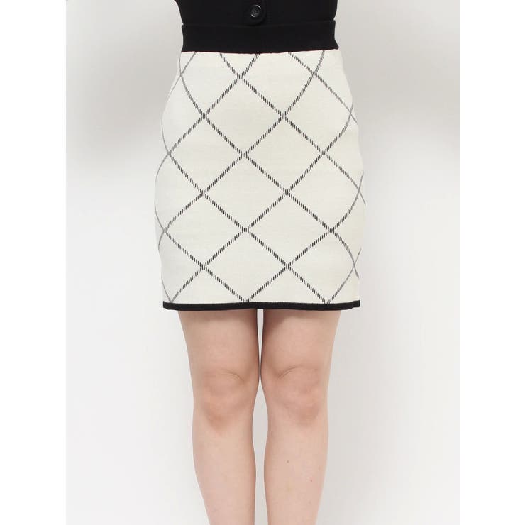 バイカラーミニニットスカート【セットアップ着用可能】 | RESEXXY | 詳細画像16 