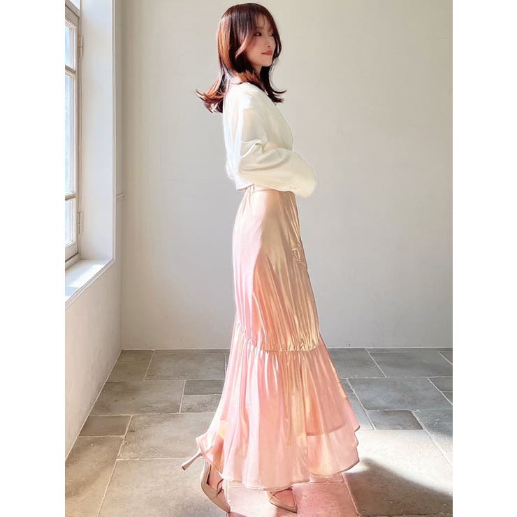 メタリックギャザーマーメイドスカート | RESEXXY | 詳細画像10 