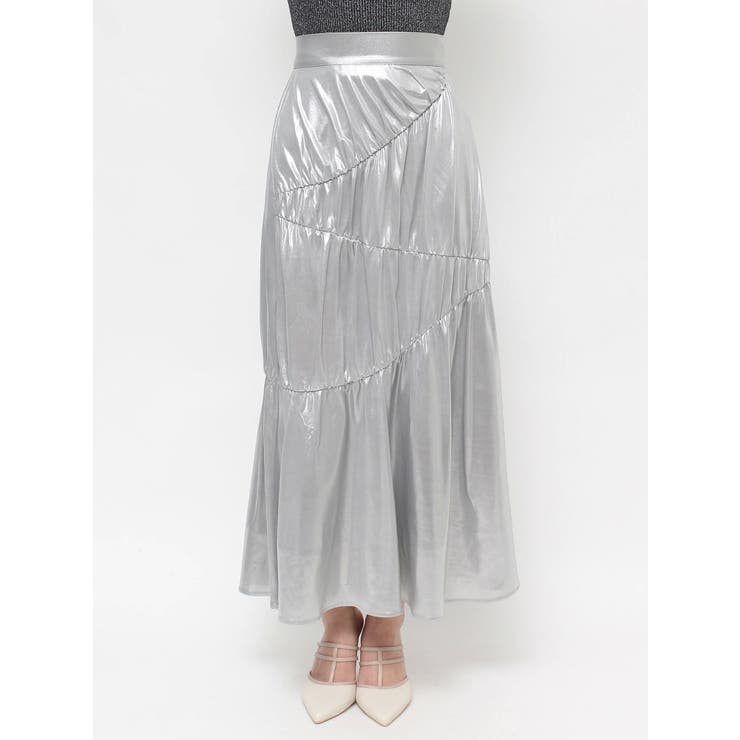 メタリックギャザーマーメイドスカート | RESEXXY | 詳細画像20 