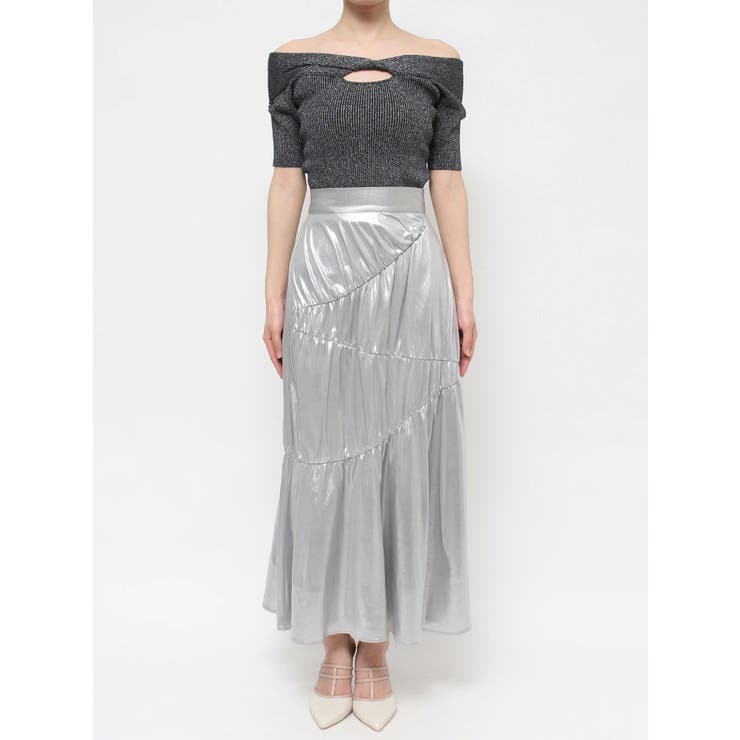 メタリックギャザーマーメイドスカート | RESEXXY | 詳細画像26 